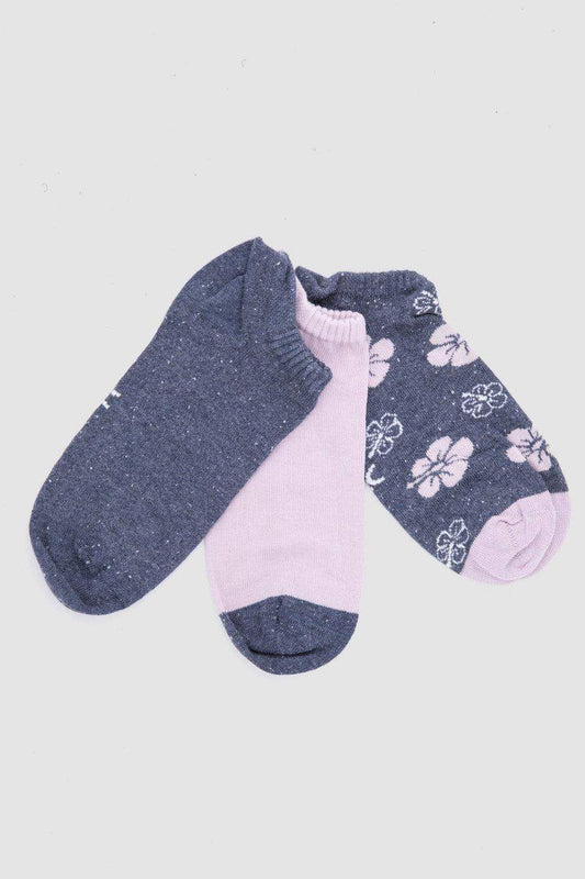 Cotton Ankle Socks - 3 Pairs - Carina - ÙƒØ§Ø±ÙŠÙ†Ø§