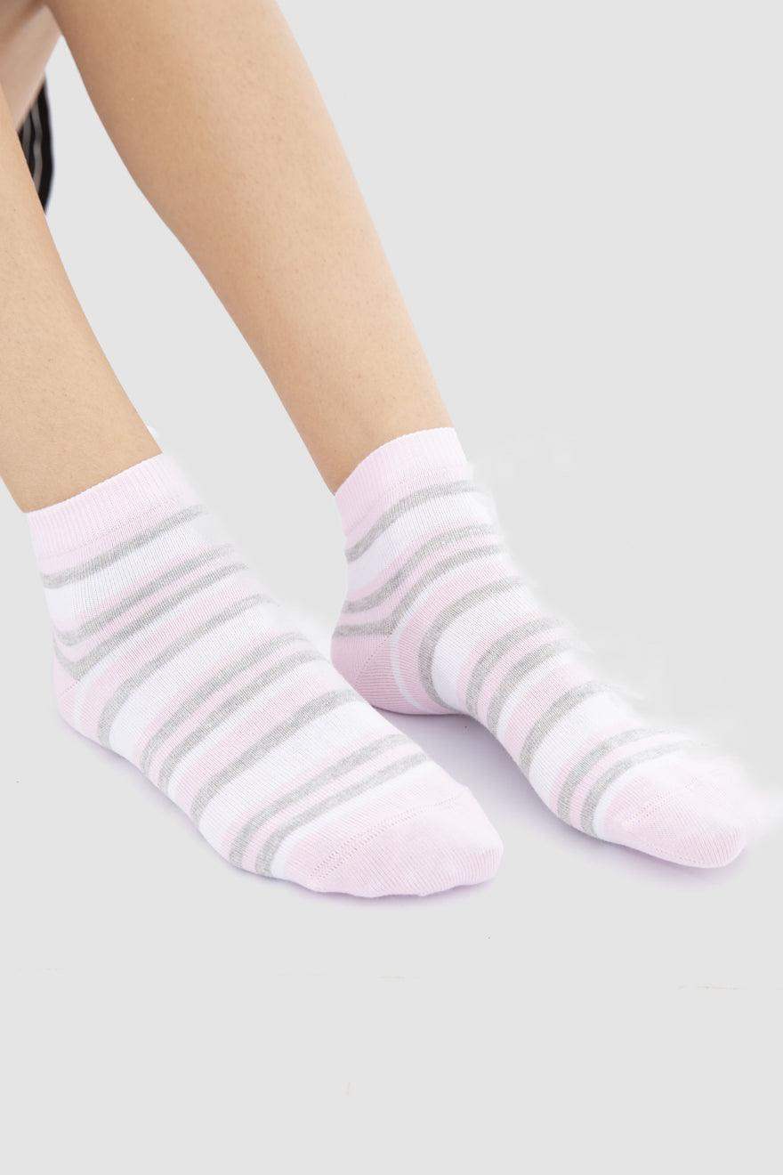Cotton Ankle Socks - 3 Pairs - Carina - ÙƒØ§Ø±ÙŠÙ†Ø§