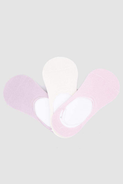 Cotton Invisible Socks - 3 Pairs - Carina - ÙƒØ§Ø±ÙŠÙ†Ø§