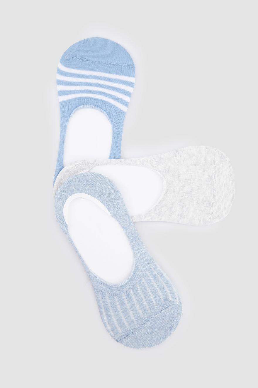 Cotton Invisible Socks - 3 Pairs - Carina - ÙƒØ§Ø±ÙŠÙ†Ø§