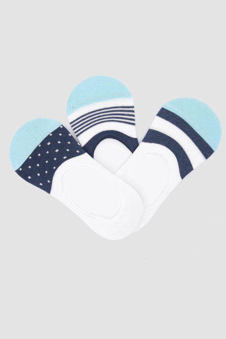 Cotton Invisible Socks - 3 Pairs - Carina - ÙƒØ§Ø±ÙŠÙ†Ø§