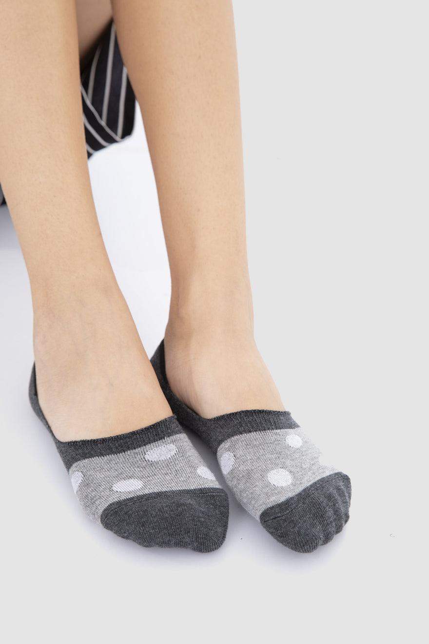 Cotton Invisible Socks - 3 Pairs - Carina - ÙƒØ§Ø±ÙŠÙ†Ø§