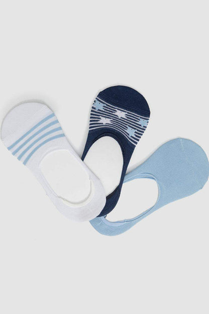 Cotton Invisible Socks - 3 Pairs - Carina - ÙƒØ§Ø±ÙŠÙ†Ø§