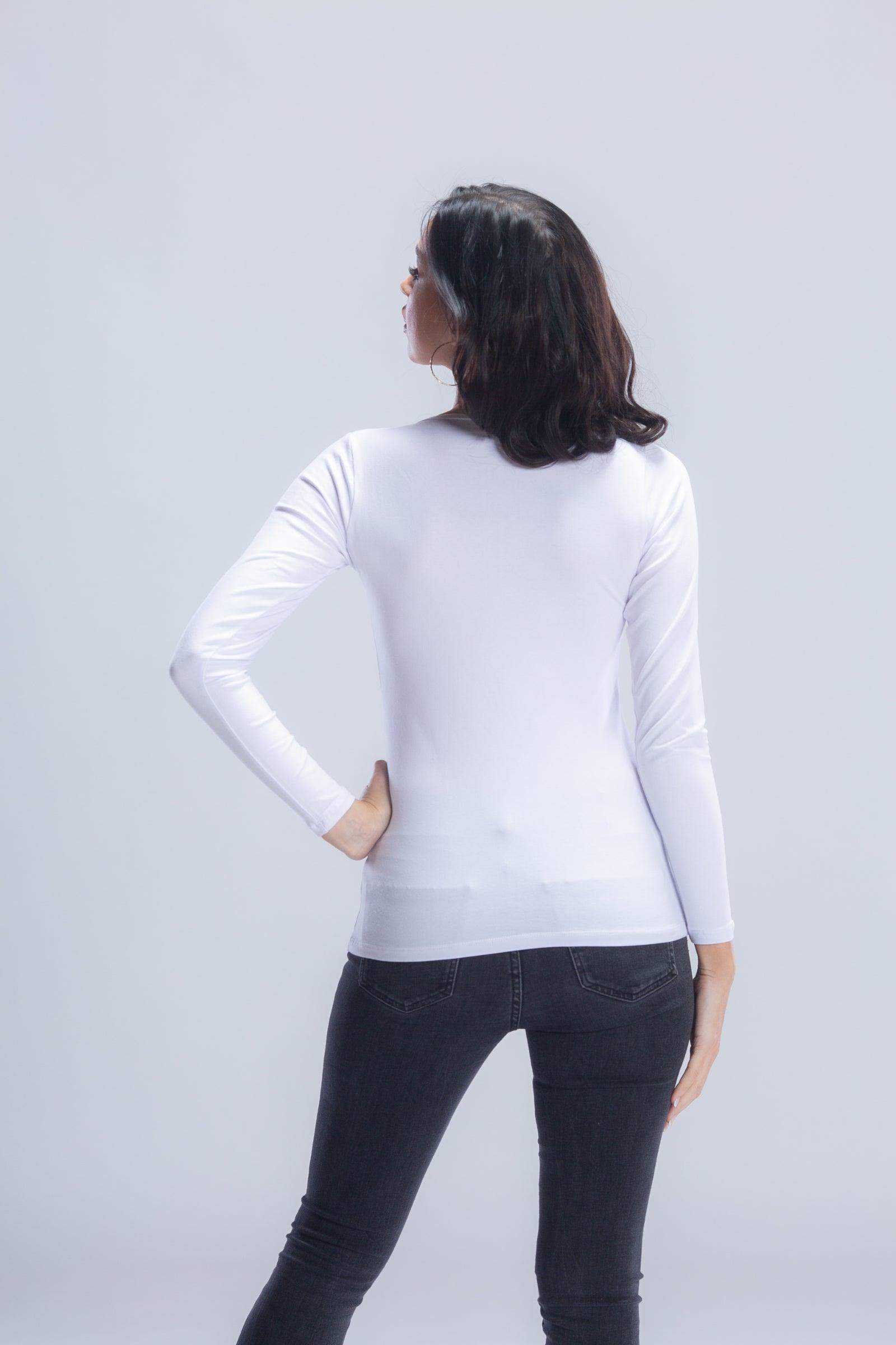 Cotton Round Neck Top - Carina - ÙƒØ§Ø±ÙŠÙ†Ø§