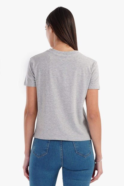 Cotton T-Shirt with Chest Pocket - Carina - ÙƒØ§Ø±ÙŠÙ†Ø§