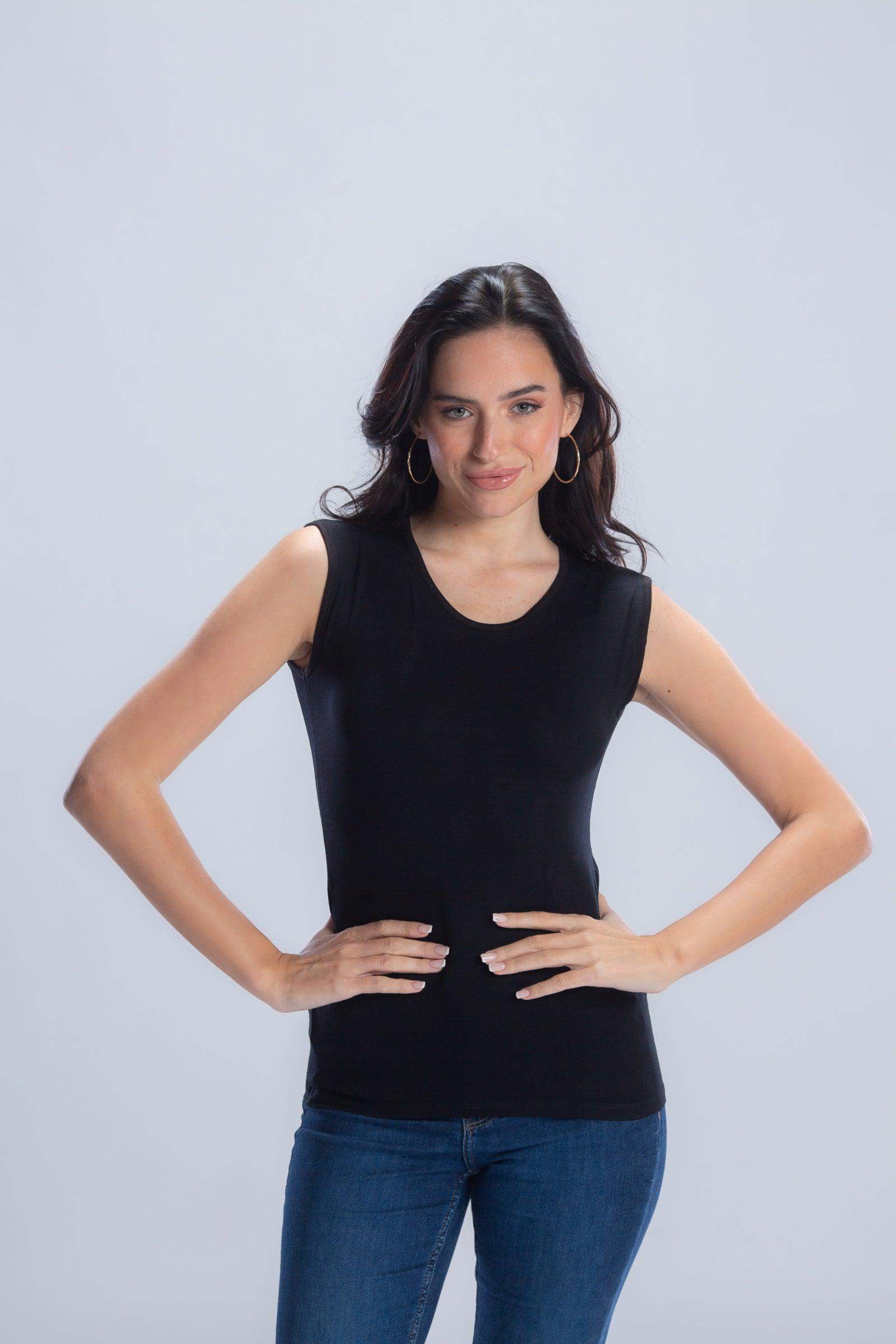 Crew Neck Seamless Microfiber Sleeveless Top (Pack of 3) - Carina - ÙƒØ§Ø±ÙŠÙ†Ø§