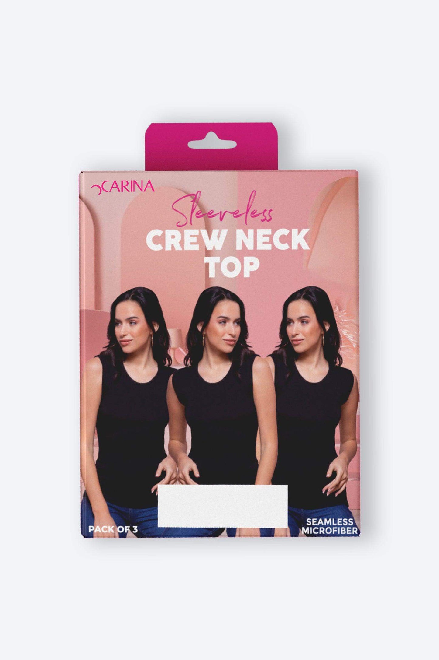 Crew Neck Seamless Microfiber Sleeveless Top (Pack of 3) - Carina - ÙƒØ§Ø±ÙŠÙ†Ø§