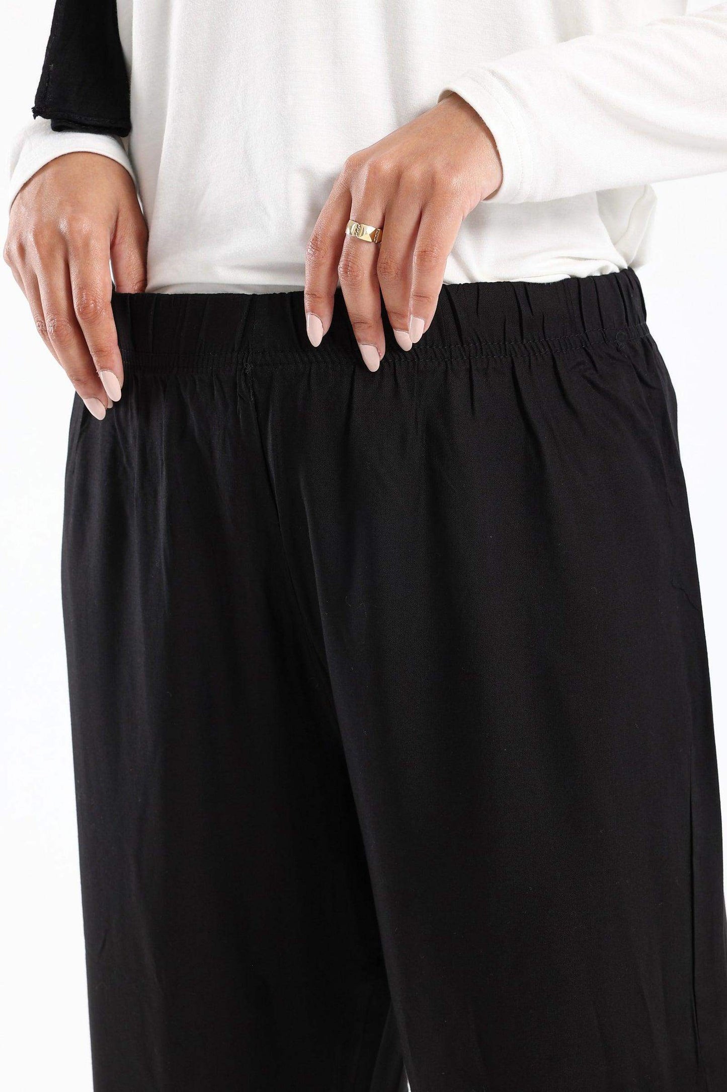 Elastic Waist Loose Pants - Carina - ÙƒØ§Ø±ÙŠÙ†Ø§