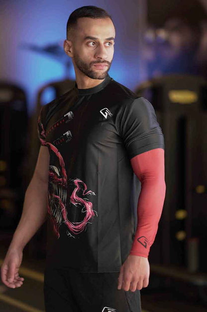 Synthetic Pack of 2 Flame Arm - Red