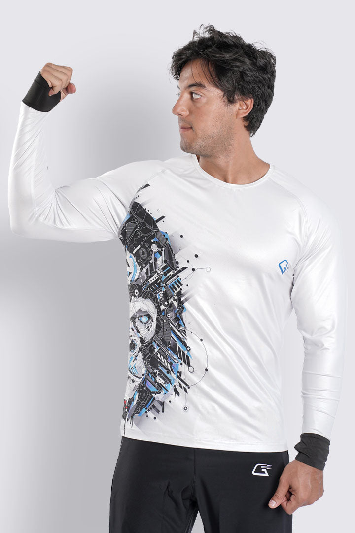 Synthetic Cyber Wave T-Shirt - Multicolor