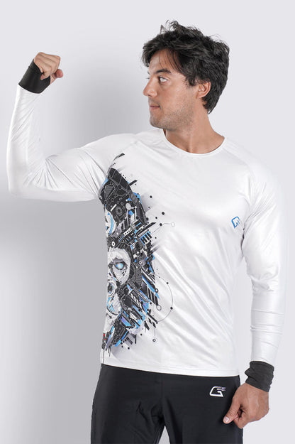 Synthetic Cyber Wave T-Shirt - Multicolor