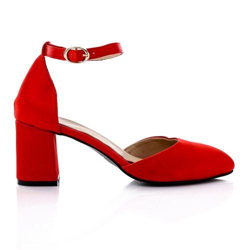 Faux Leather Pointed Pump Heels