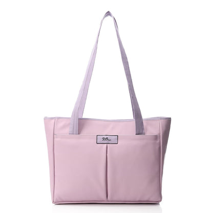 Synthetic Tote Shoulder Bag - Purple
