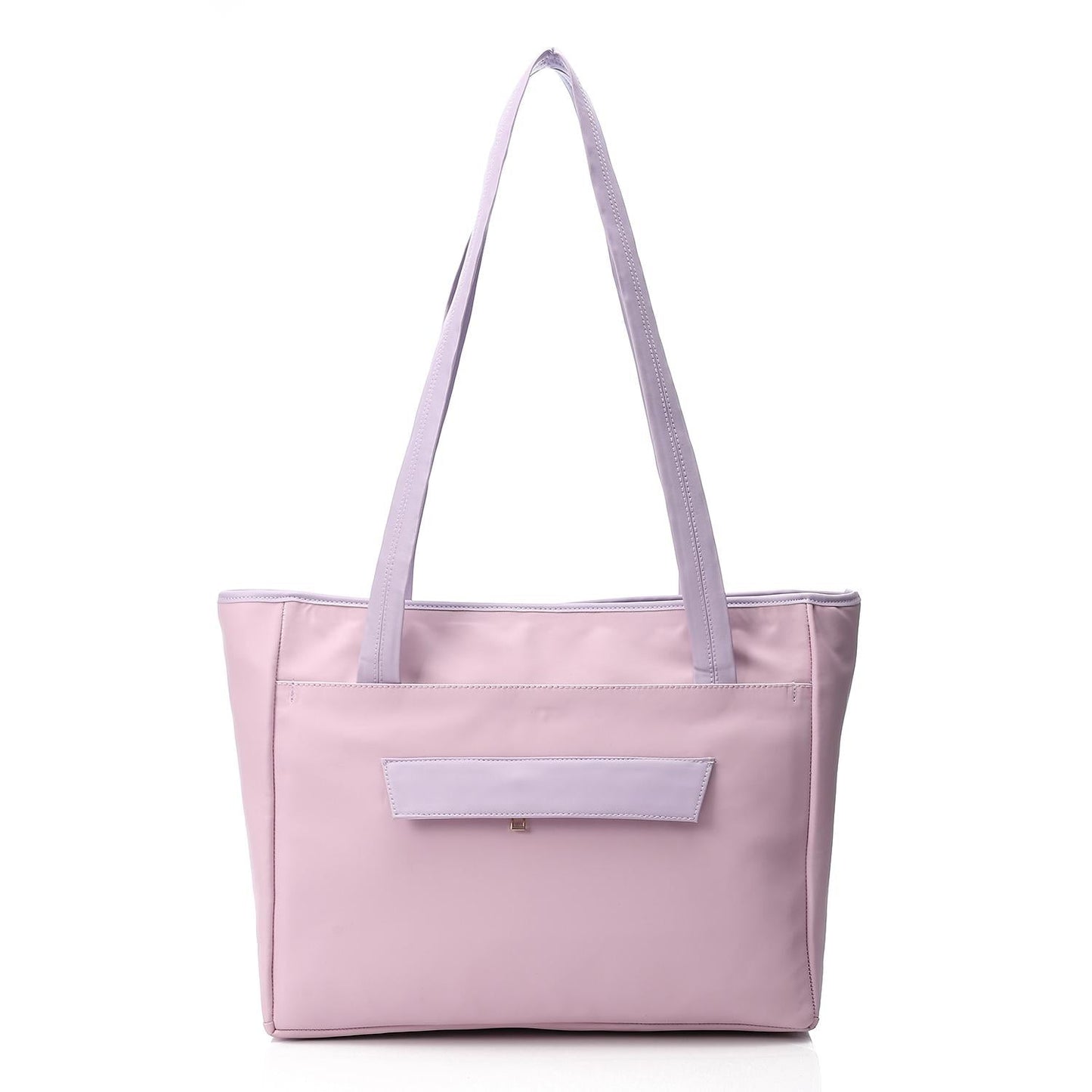 Synthetic Tote Shoulder Bag - Purple