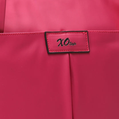 Synthetic Tote Shoulder Bag - Pink