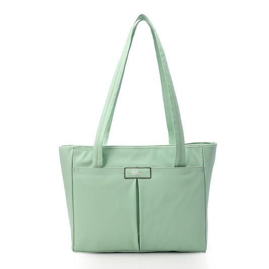 Synthetic Tote Shoulder Bag - Turquoise