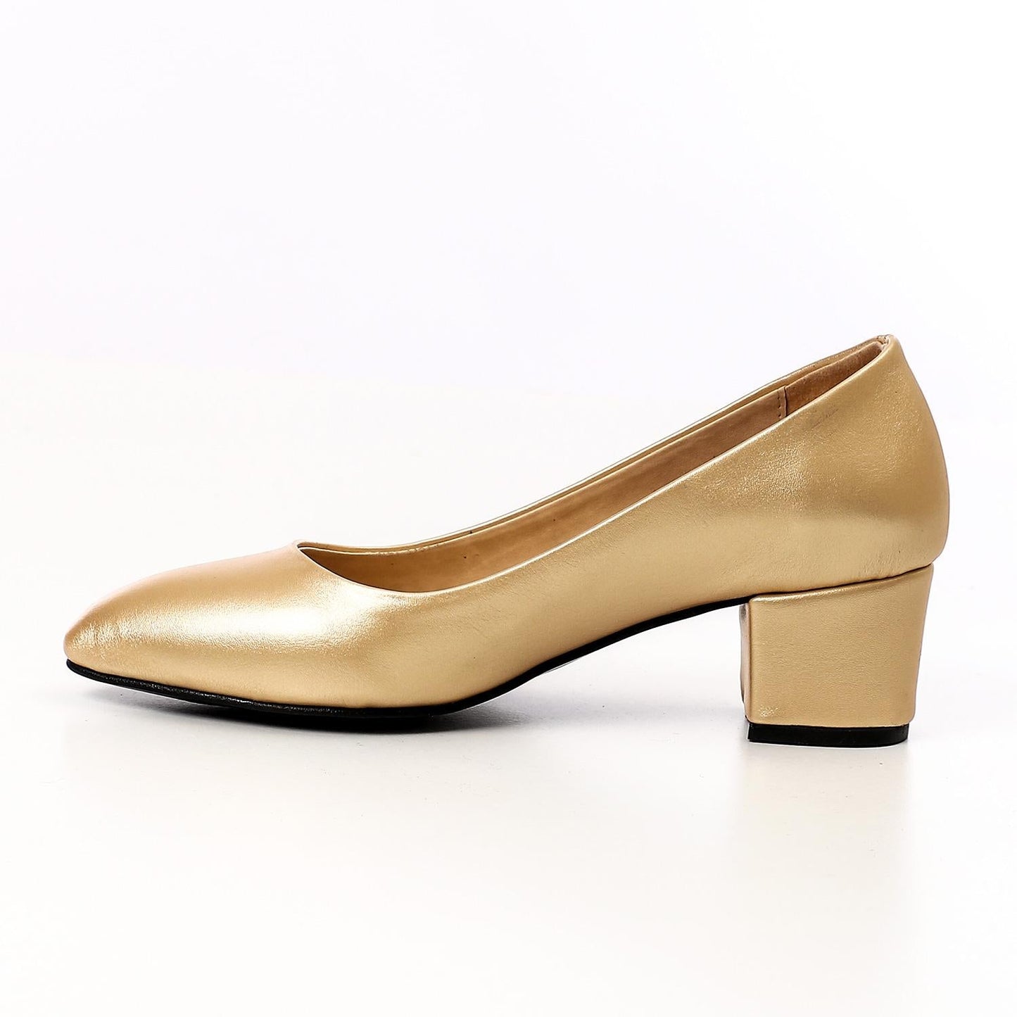Faux Leather Classic Metallic Pointed Pump