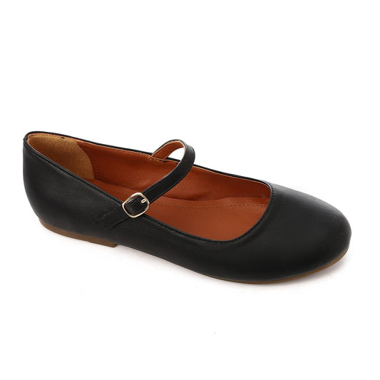 PU Classic Mary Jane Flats