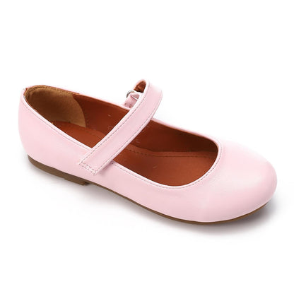 Faux Leather Solid Mary Jane Shoe - Pink