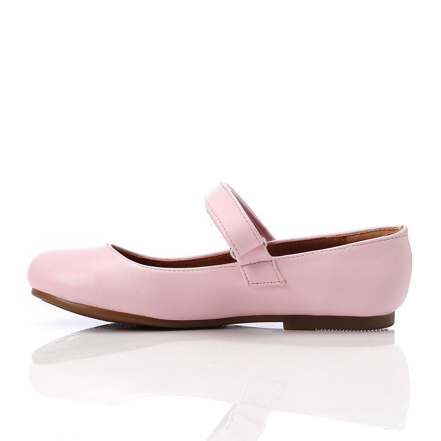 Faux Leather Solid Mary Jane Shoe - Pink