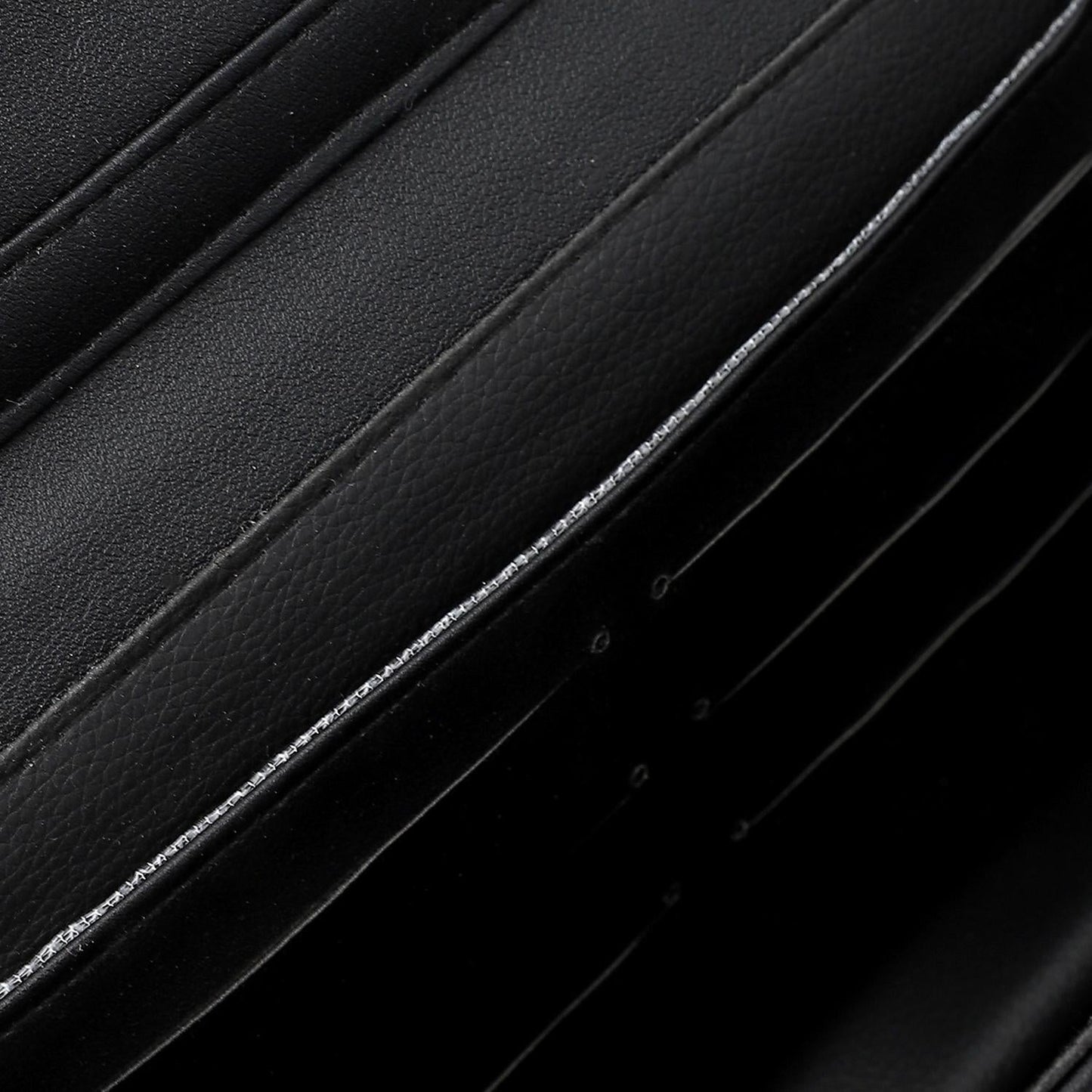 Synthetic Leather Shoulder Bag - Black