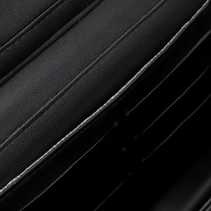 Synthetic Leather Shoulder Bag - Black