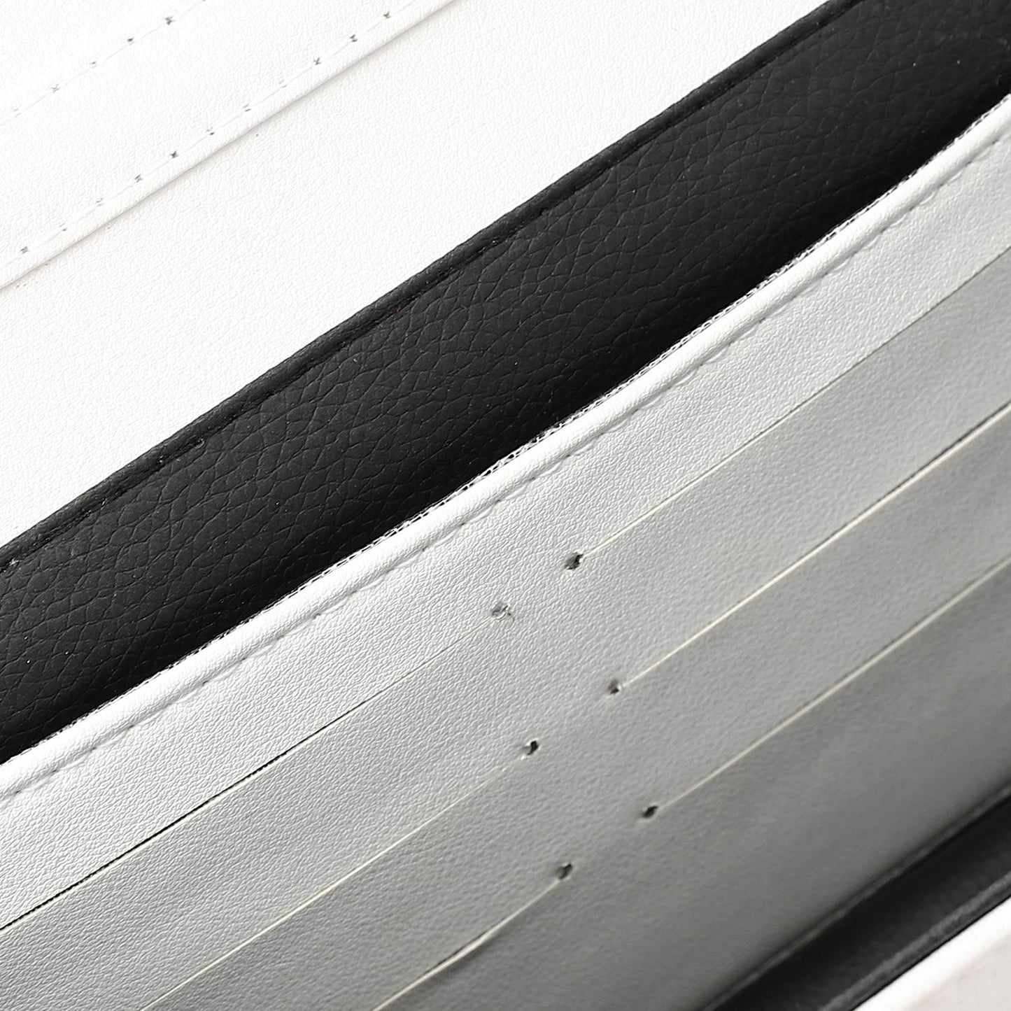 Synthetic Leather Shoulder Bag - White