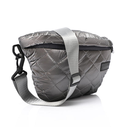 Synthetic Waist Bag - Dark Grey