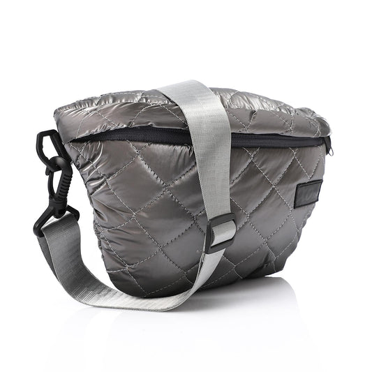Synthetic Waist Bag - Dark Grey