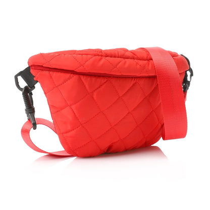 Synthetic Waist Bag - Red