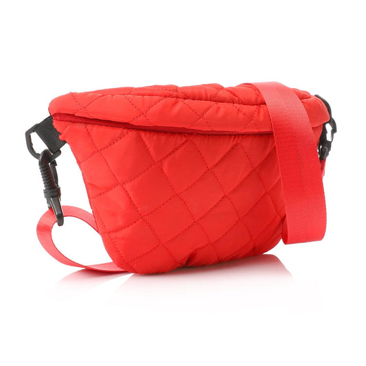 Synthetic Waist Bag - Red