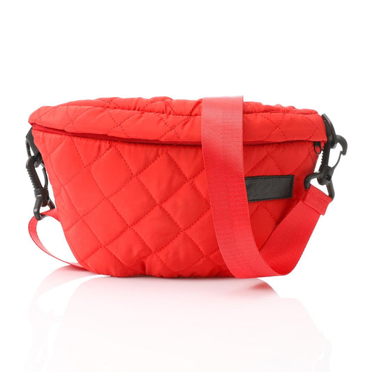 Synthetic Waist Bag - Red