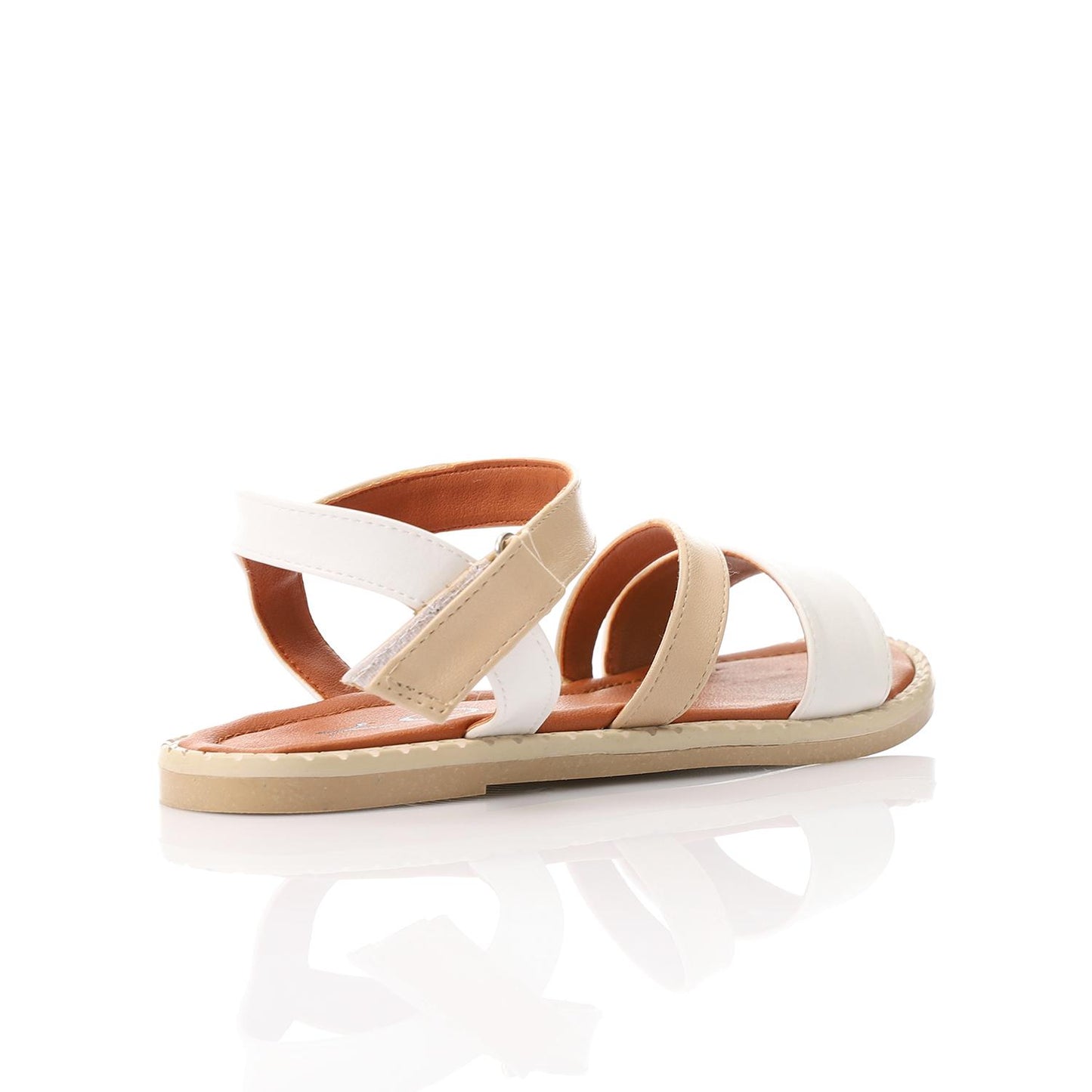 Leather Soft Casual Kids Sandals - White