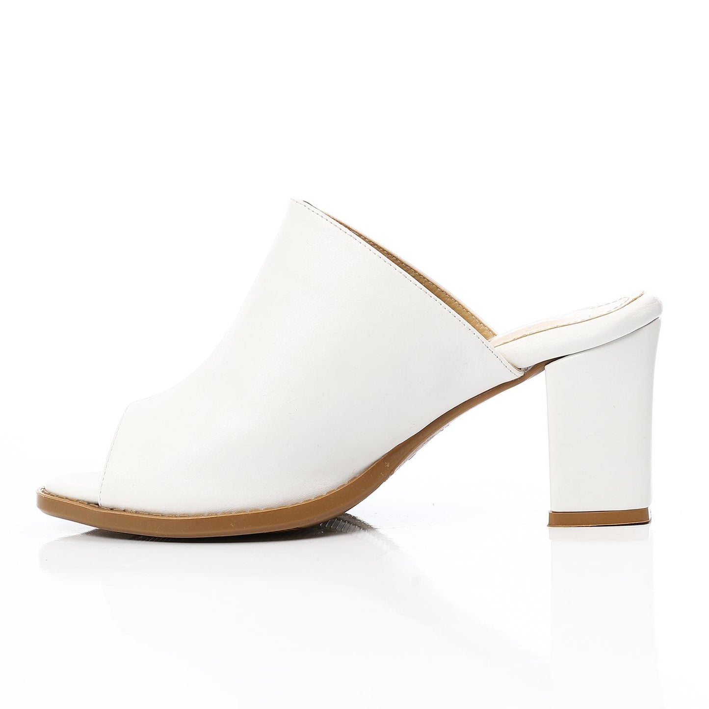 Leather Mule  - White