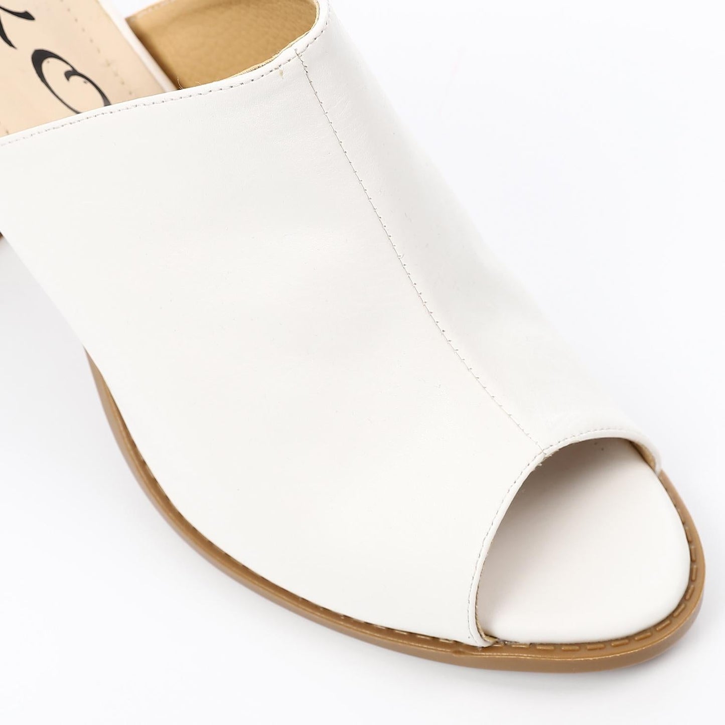 Leather Mule  - White