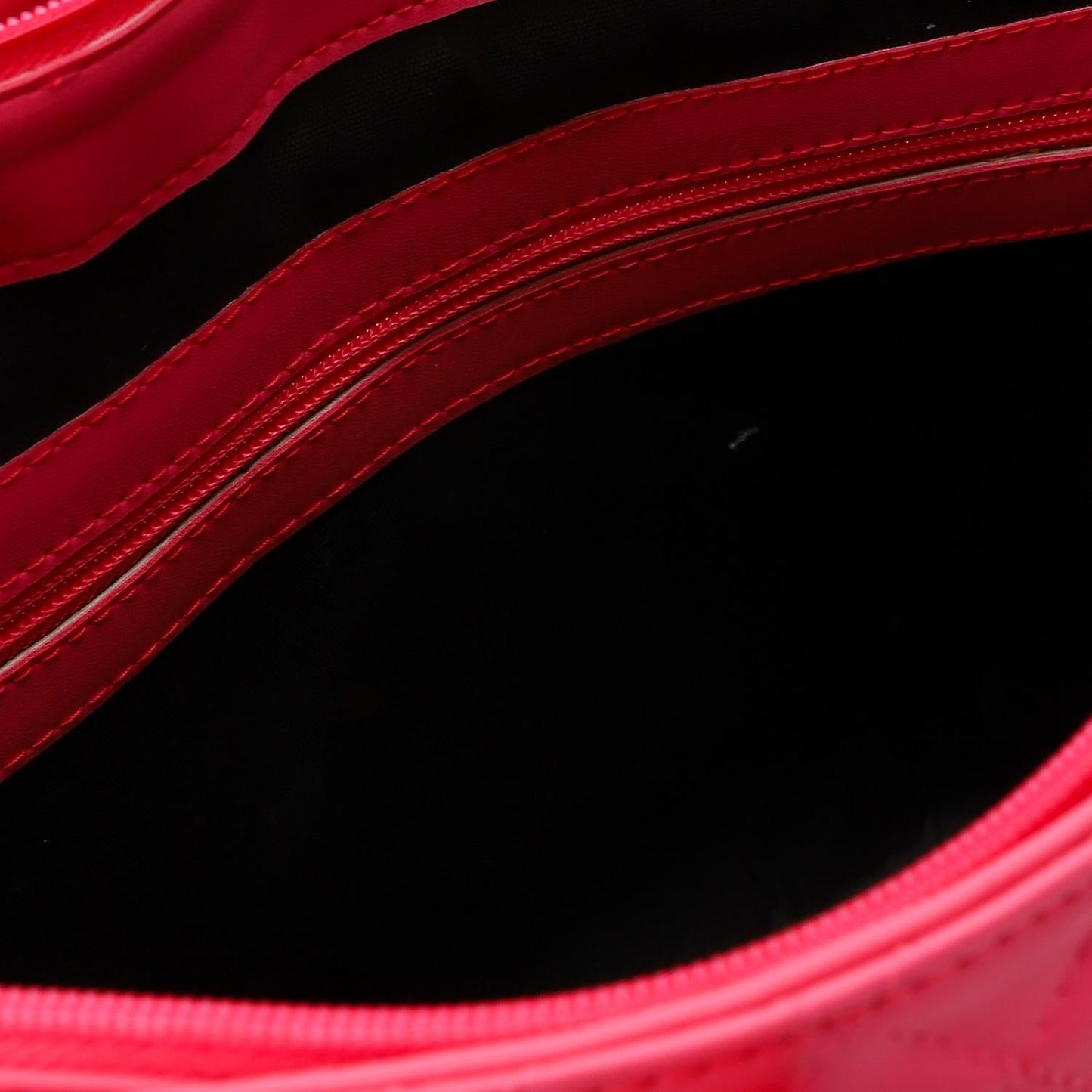 Faux Leather Quilted Tote Bag - Pink