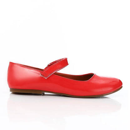 Patent Leather Ballerina - Red