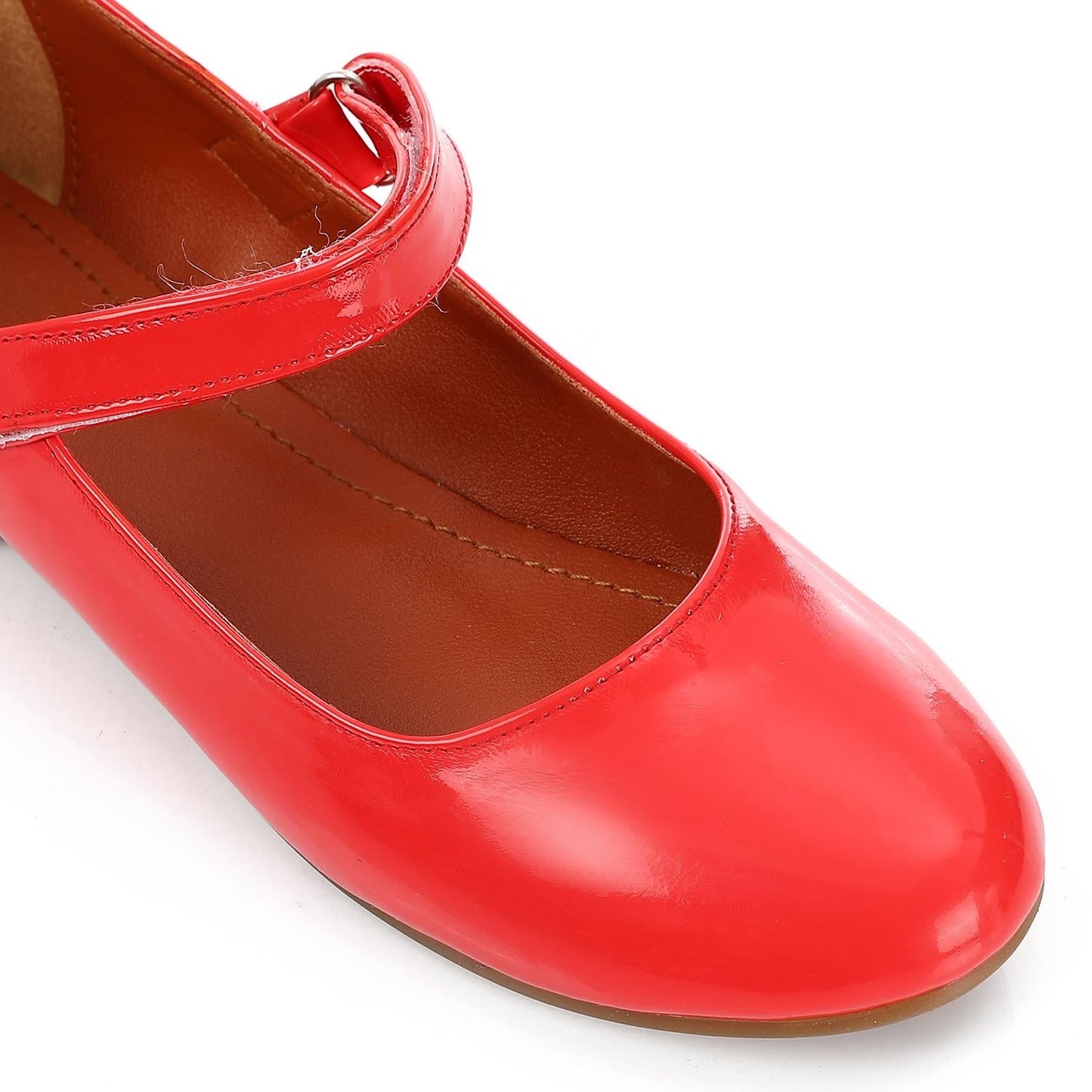 Patent Leather Ballerina - Red