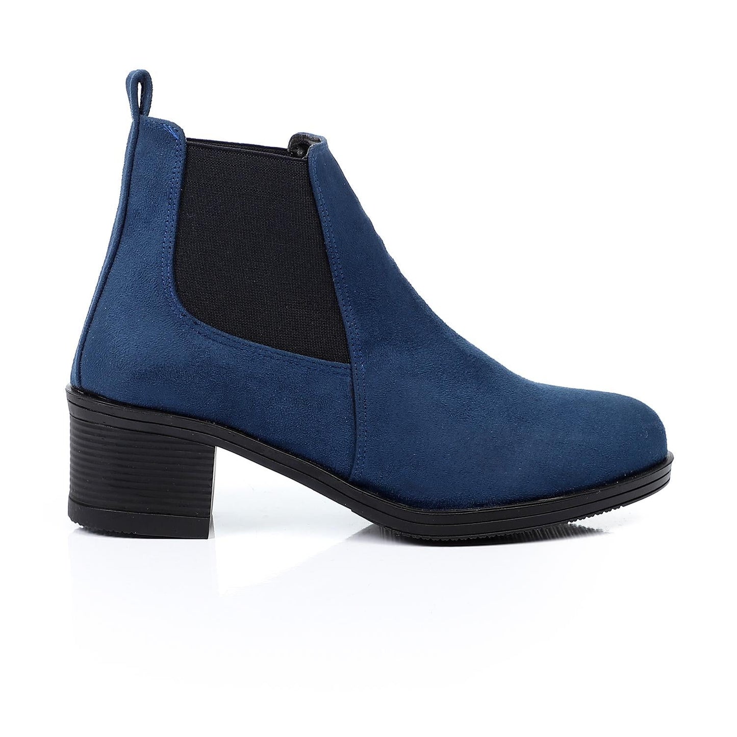Leather Ankle Boot -  Blue
