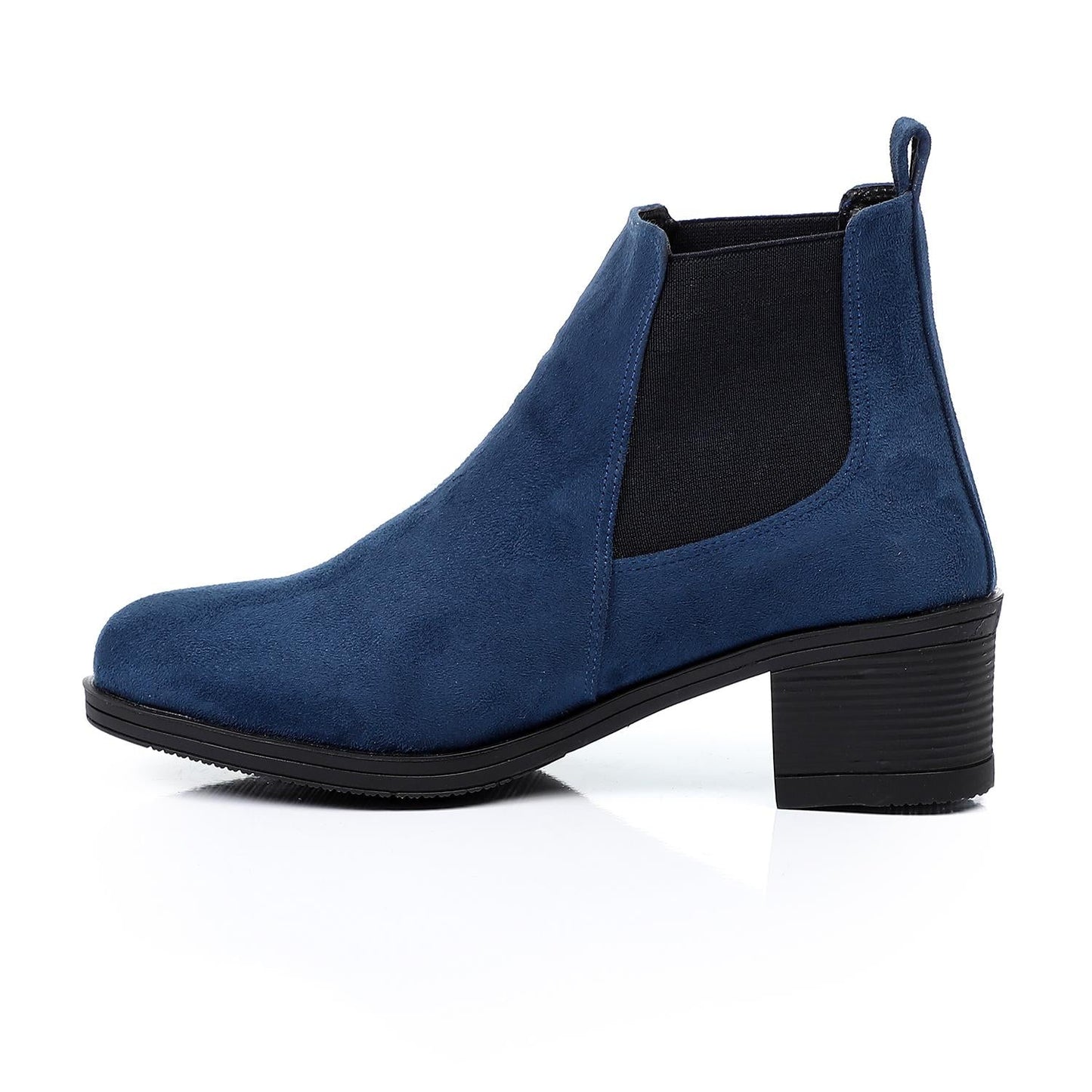 Leather Ankle Boot -  Blue