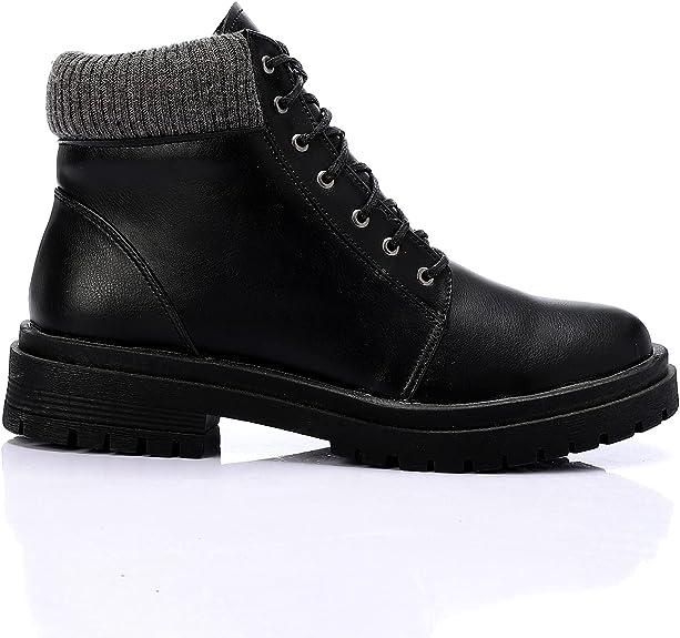 Leather Ankle Boot Warmers Trims - Black