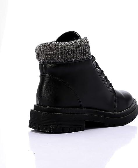 Leather Ankle Boot Warmers Trims - Black
