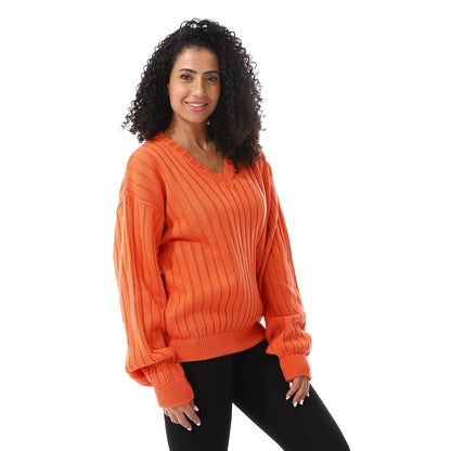 Wool Oversized Long Sleeve Sweater Pullover Top