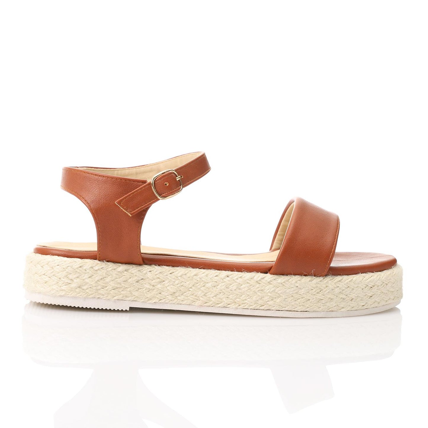 Espadrille Platform Sandal - Camel