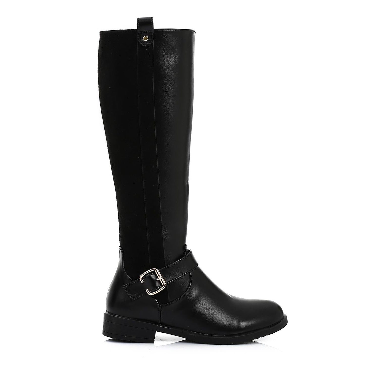 Leather Tall knee Boot - Black