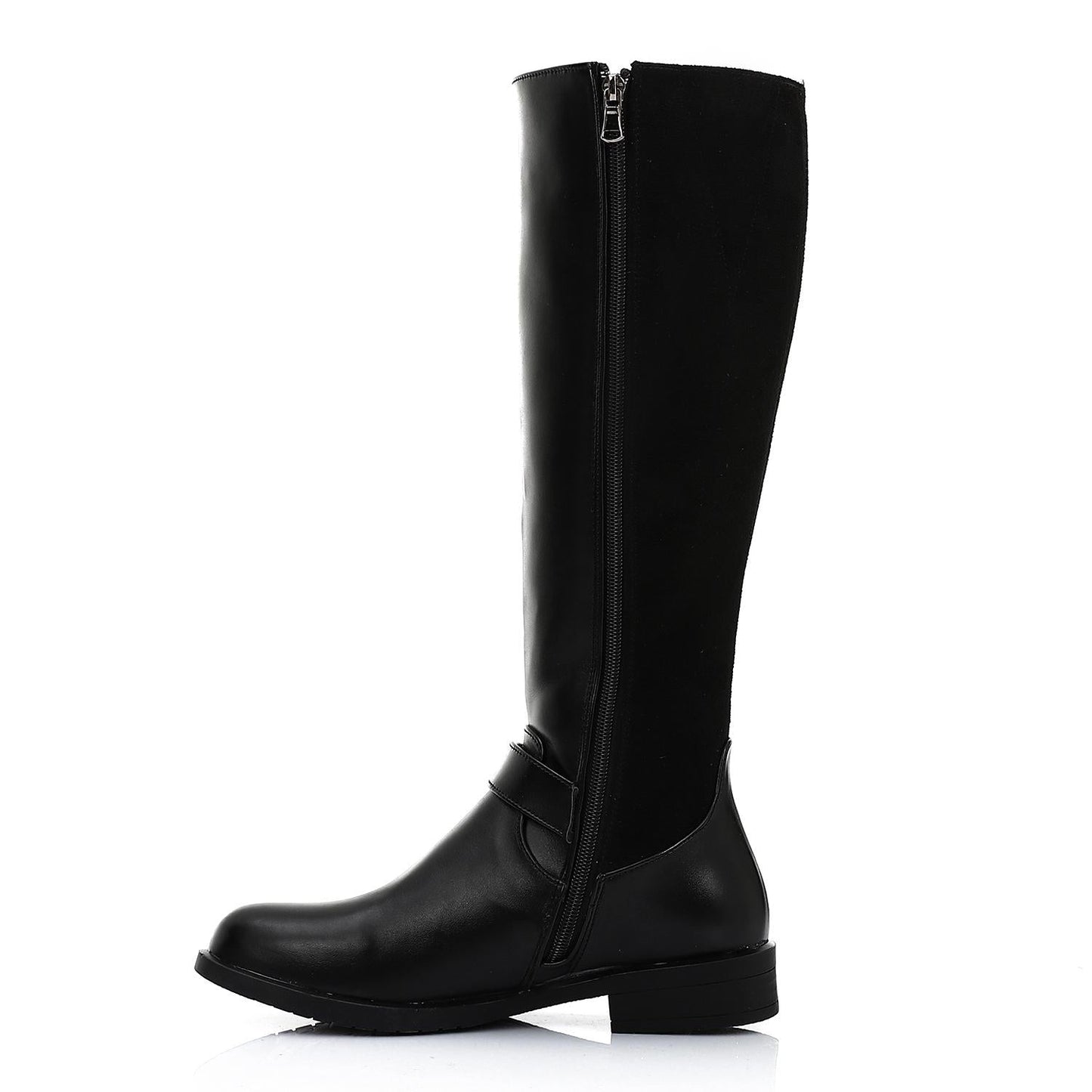 Leather Tall knee Boot - Black
