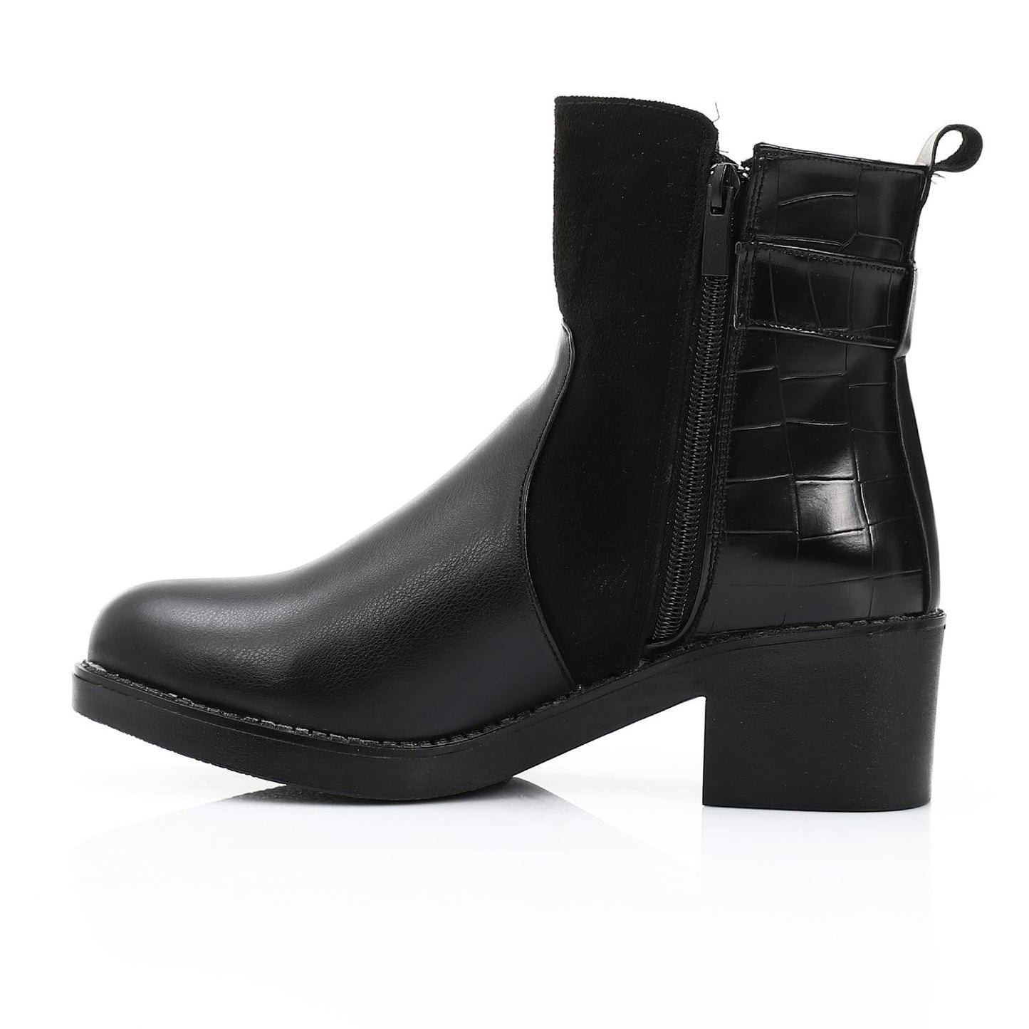 Leather Ankle Boot - Black