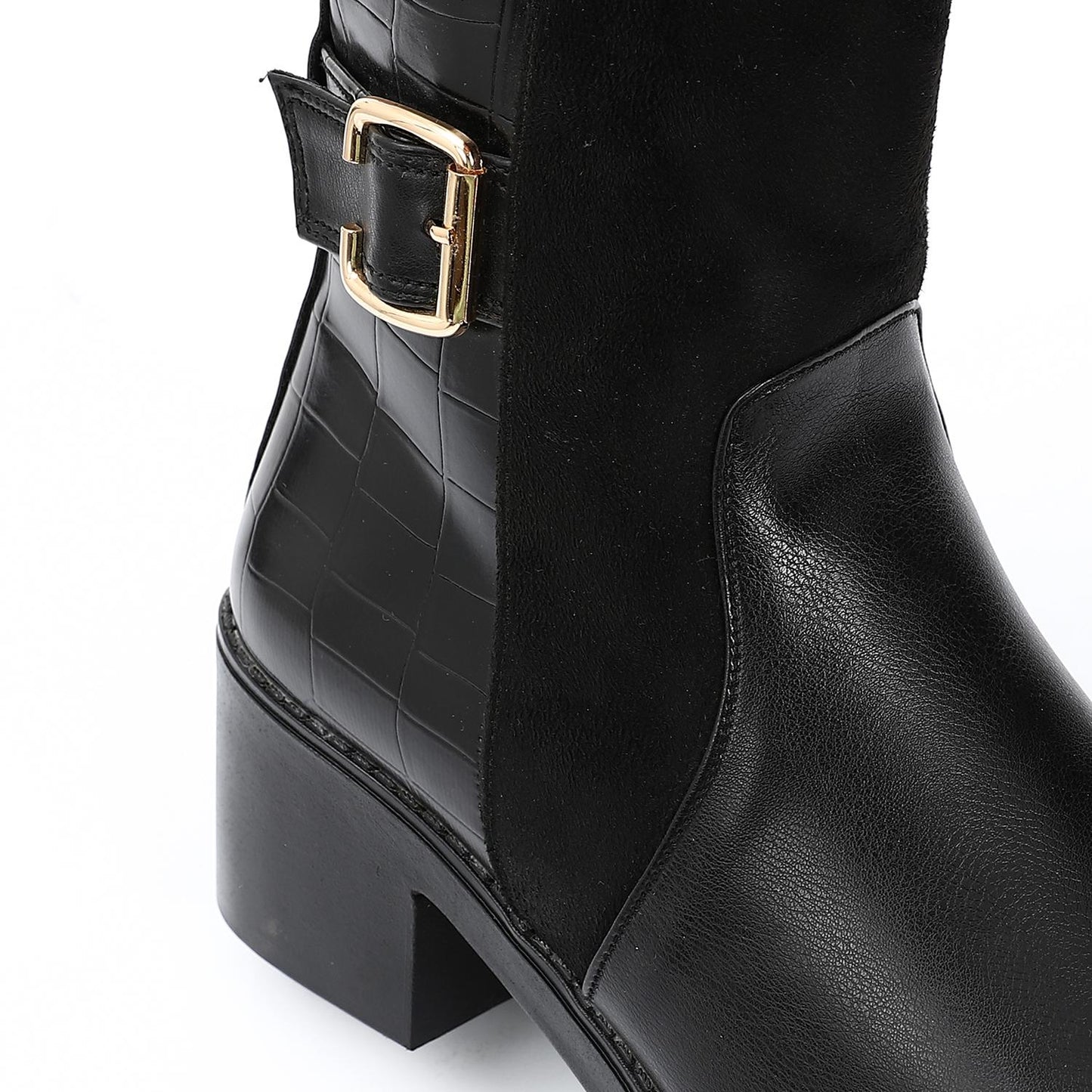 Leather Ankle Boot - Black
