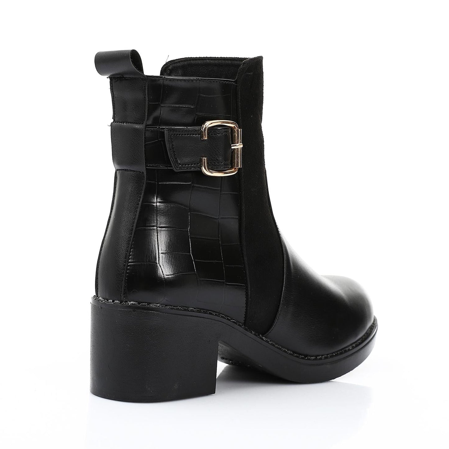 Leather Ankle Boot - Black