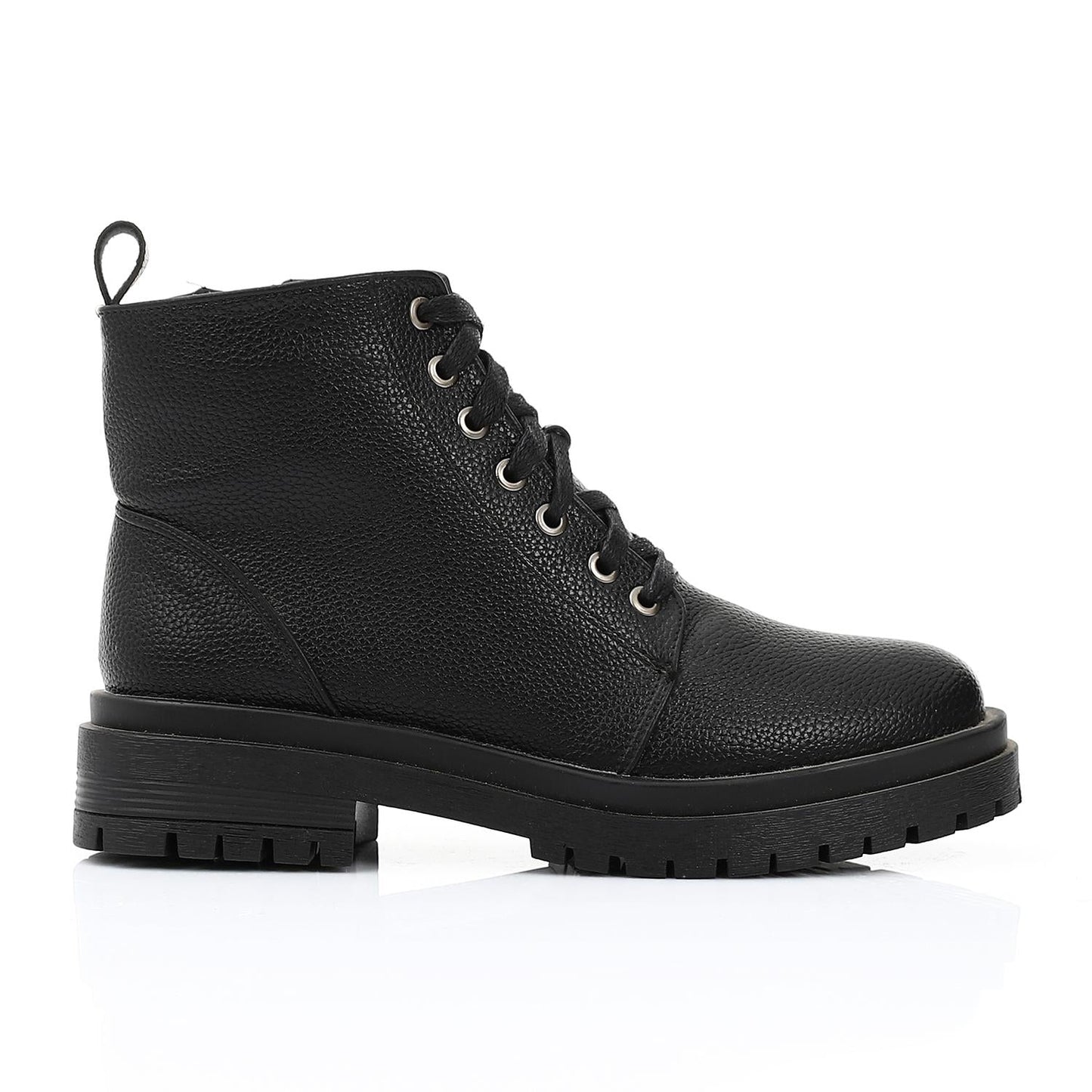Leather Ankle Boot - Black